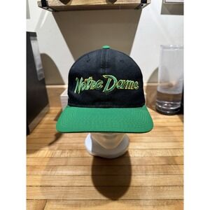 Notre Dame Fighting Irish Hat Adjustable Snapback Vtg Scripts Sports Specialties